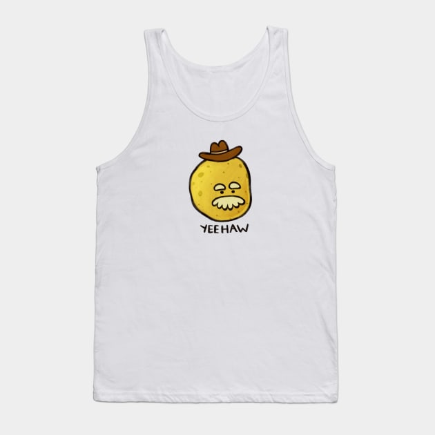 Cowboy potato Tank Top by sadwastelander